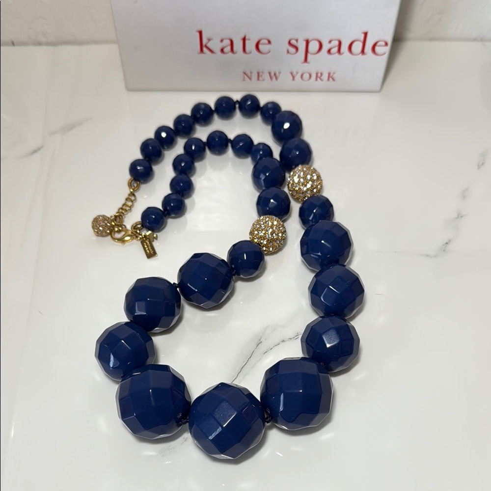 Kate Spade NY Galaxy Cobalt Blue Faceted Necklace